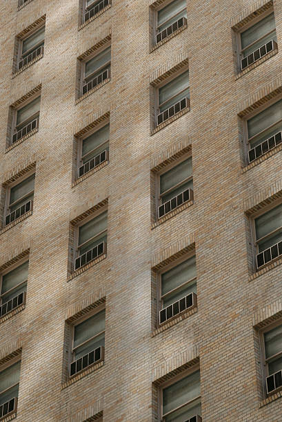 New York grattacielo finestre - foto stock