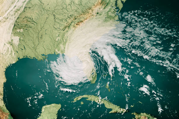 istock Hurricane Nicole 2022 Cloud Map Florida 3D Render Color 1442236573