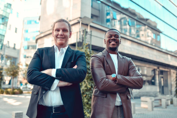istock Partnership Between African And Caucasian Businessmen 1442239097