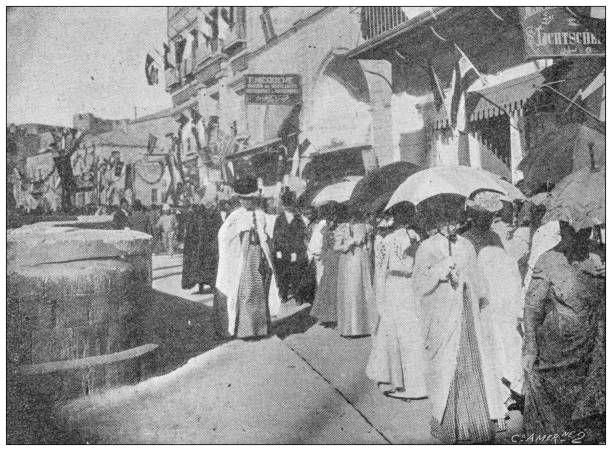 istock Antique image: Visit of Emperor Wilhelm II in Holy Land, Jerusalem 1442242077