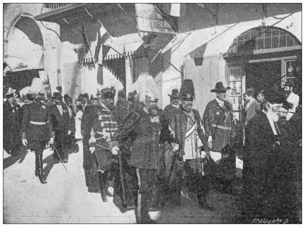 istock Antique image: Visit of Emperor Wilhelm II in Holy Land, Jerusalem, Saint John Knight 1442242193