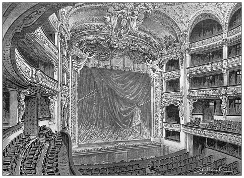 Antique image: Théâtre national de l'Opéra-Comique, Paris