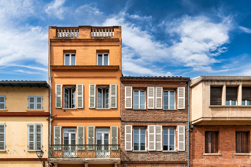 Building facade in Toulouse, France