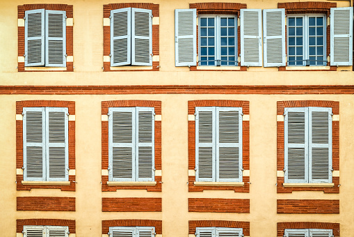 Apartments along the streets of Rome Italy