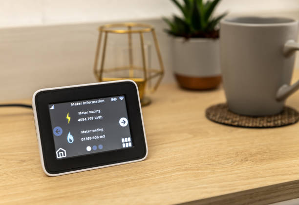 istock Gas and electricity on a smart meter 1442254080
