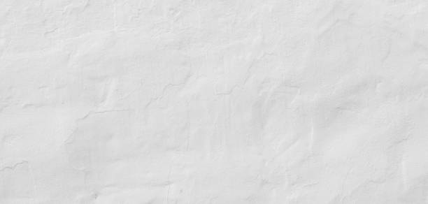 istock Painted white concrete wall background. Panoramic texture of a beautiful mediterranean white wall in a village with nobody 1442255147