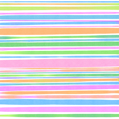 Multicolored Watercolor Stripes Abstract Background. Design Element for Greeting Cards and Labels, Marketing, Business Card, Pastel Drawing Abstract Background.