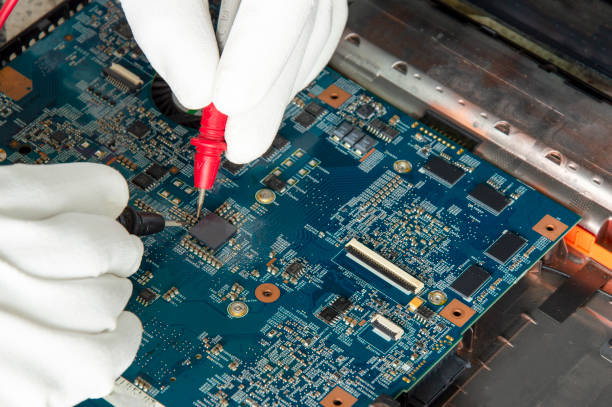 istock Photo corner, CPU, computer motherboard, electronic motherboard repair 1442258300
