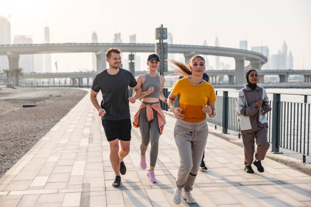 istock Group Of Runners In Dubai 1442258593