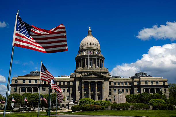 capitólio - idaho state capitol imagens e fotografias de stock