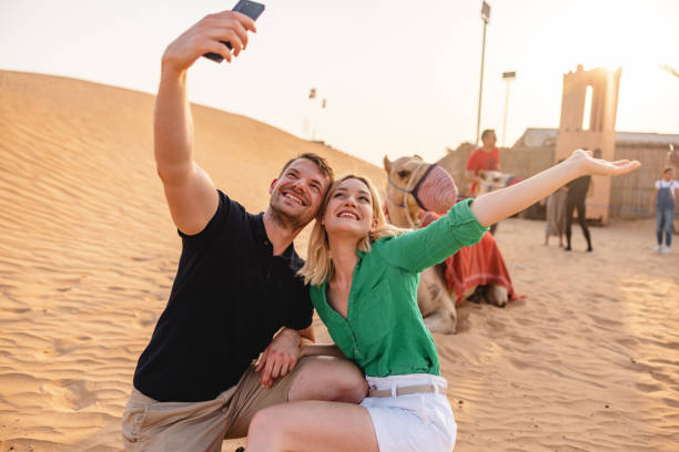 istock Tourists Taking A Selfie With A Camel In Dubai 1442261240