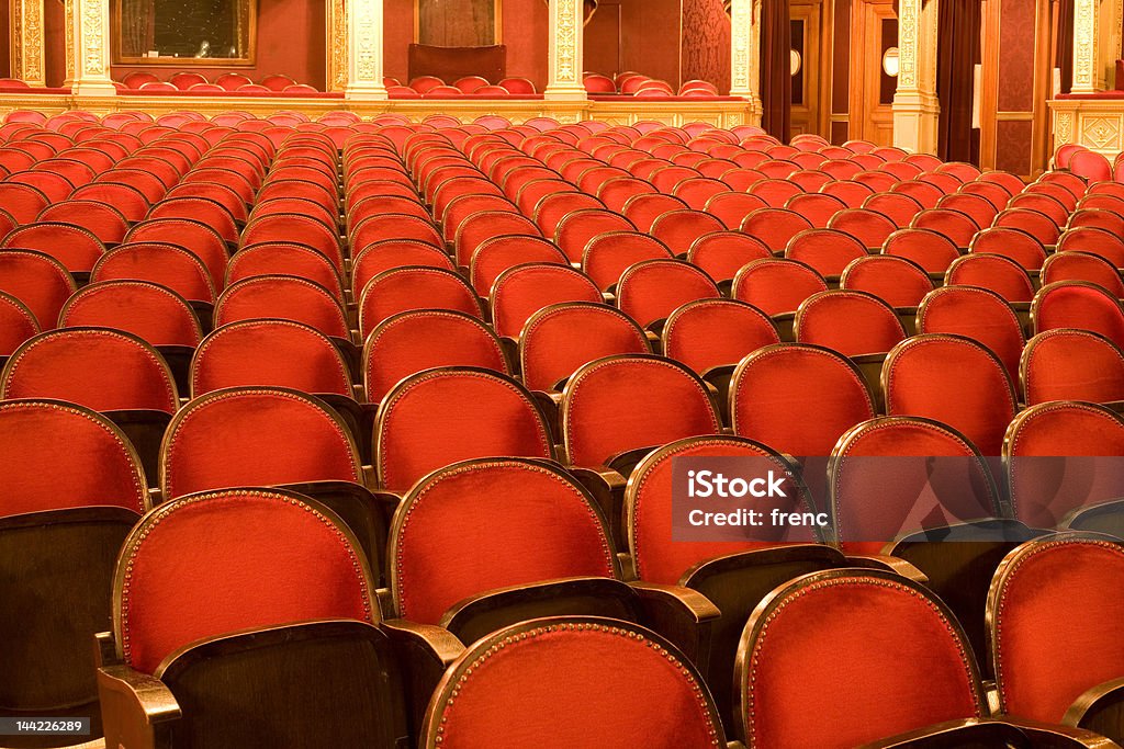 chairs in a theater Auditorium Stock Photo