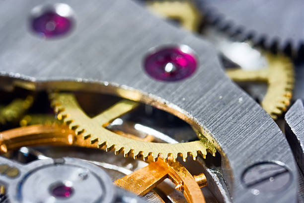 istock Extreme close-up mechanic watch 144226684
