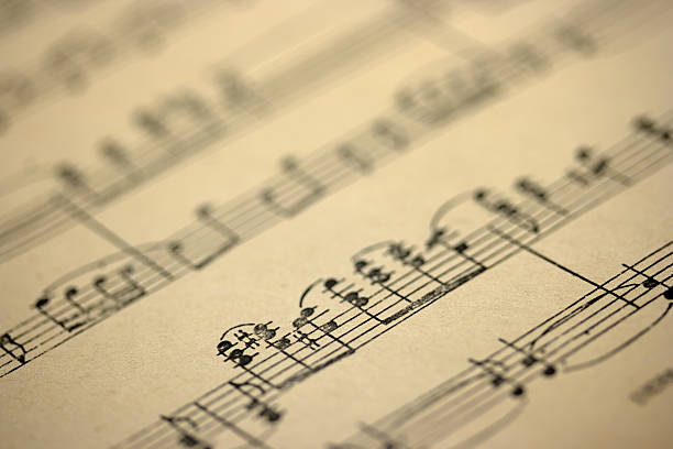 istock Old music sheet, Shallow Dof 144226715