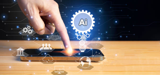 istock The concept of business is driven by artificial intelligence (AI), using AI to control the system. 1442270080