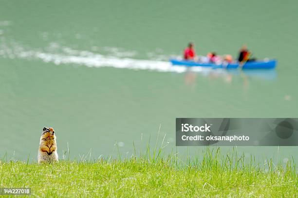 Photo libre de droit de Écureuil Terrestre Et De Canoë banque d'images et plus d'images libres de droit de Canada - Canada, Lac, Plaine - Zone herbeuse