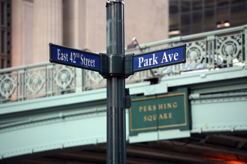 Streetsigns of famous NYC streets and avenues