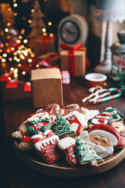 istock Decorated Christmas Cookies for Christmas Present 1442270212