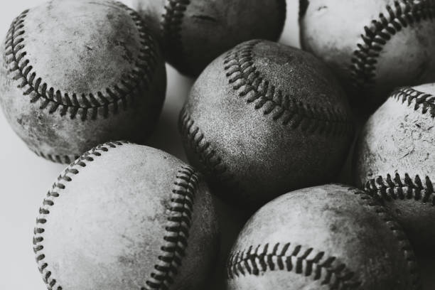 istock Old grit of baseball group 1442274560