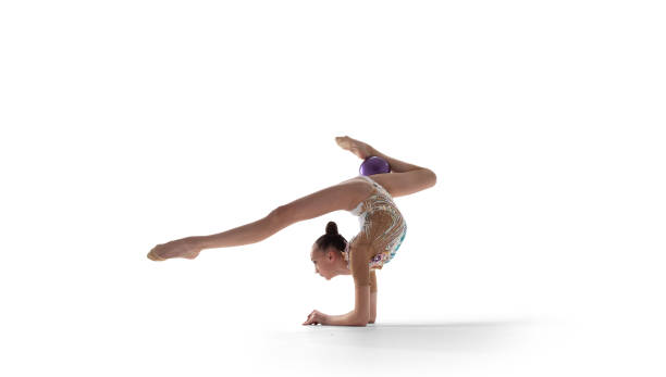 istock rhythmic gymnastic girl isolated on white 1442275785