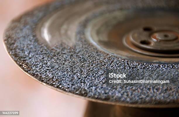 Grinding Disc Closeup Shot Stock Photo - Download Image Now - Black Color, Burning, Circle