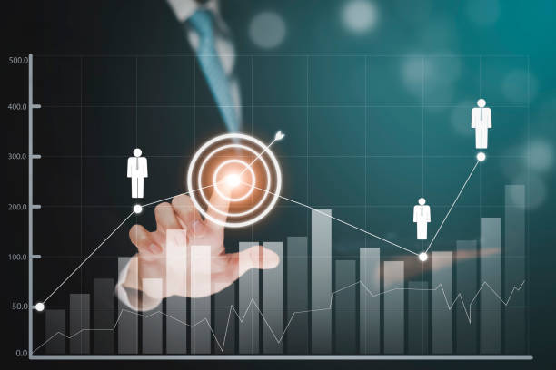 istock Business analytics and financial concept, Plans to increase business growth and an increase ,Technology and Business trend analysis concepts, with business graphs coming out on the computer notebook. 1442276344