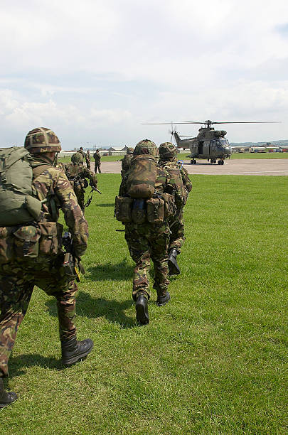 istock UK soldiers board puma helicopter 144227688