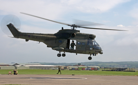 British Army Exercise with helicopters