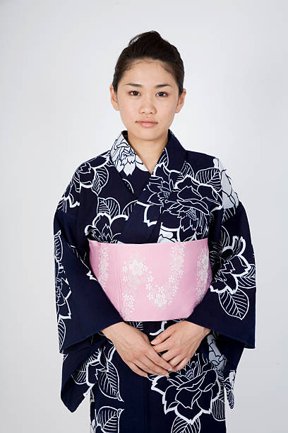 istock Japanese girl in a kimono 144227933