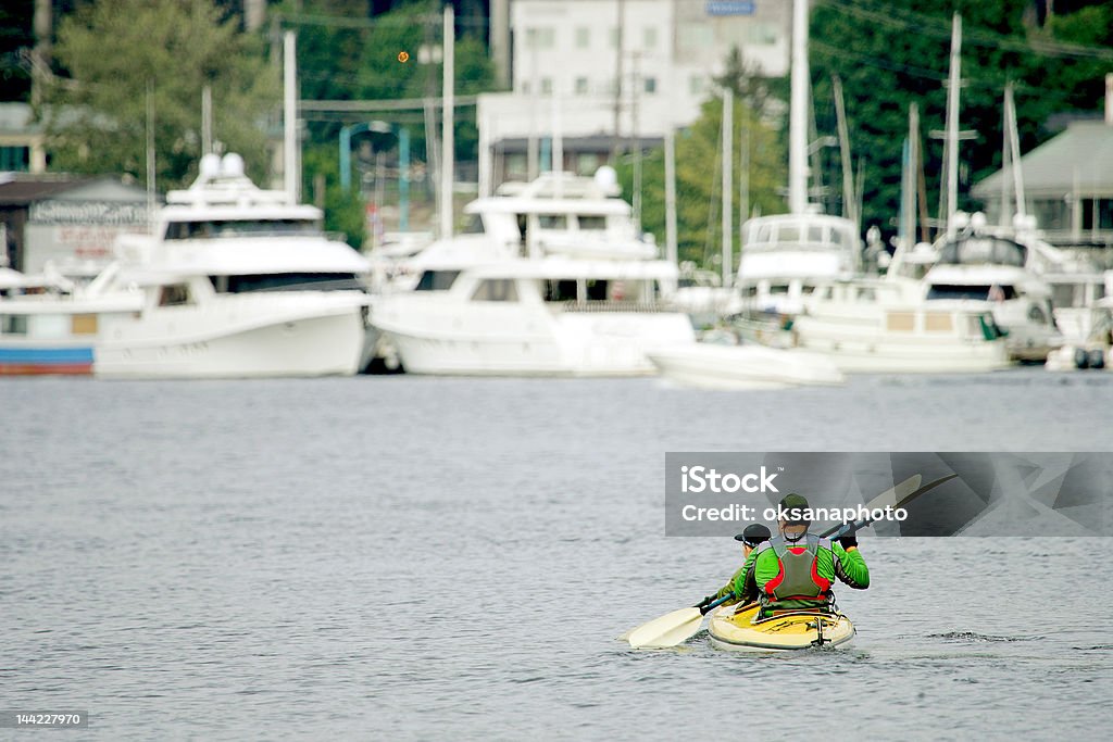 Urban en kayak - Foto de stock de Seattle libre de derechos