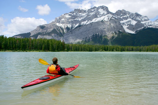  Kayaking in Banff National Park, Canada