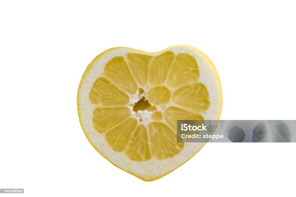 Limone a forma di cuore - Foto stock royalty-free di Acido