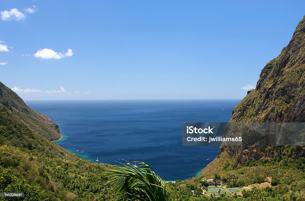 Deslumbrante vista entre Pitons - Royalty-free Ao Ar Livre Foto de stock