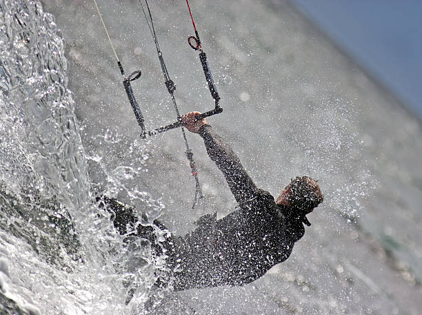 Kiteboarding splash – zdjęcie