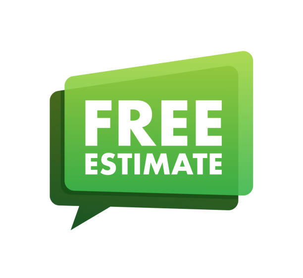 Free estimates. sign, label. Vector stock illustration. Free estimates. sign, label Vector stock illustration estimate stock illustrations