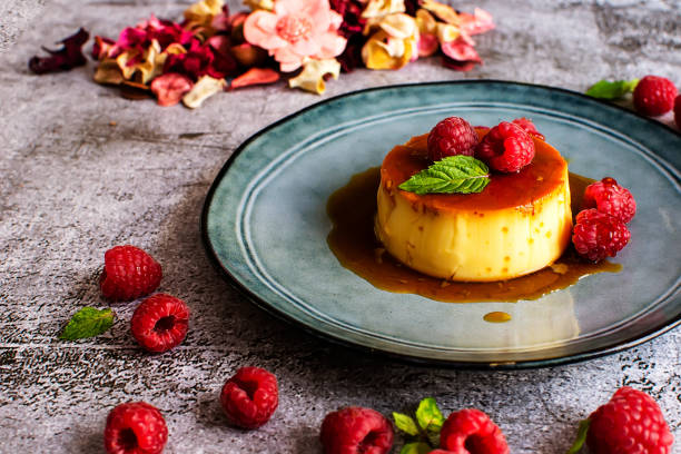 istock Custard creme caramel flan dessert 1442288689