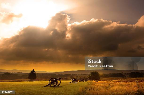 Battlefield Sunrise Stock Photo - Download Image Now - American Civil War, Civil War, Battlefield