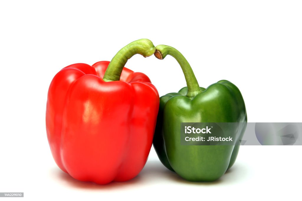 Красный и зеленый paprica - Стоковые фото Болгарский перец роялти-фри