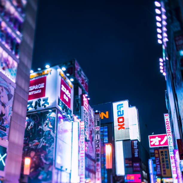 istock Akihabara District at Night in Tokyo, Japan 1442290228