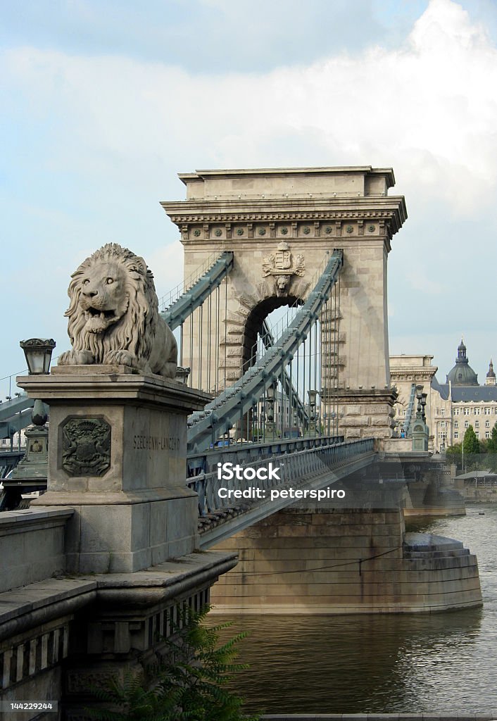 Pont à chaînes Széchenyi - Photo de Budapest libre de droits