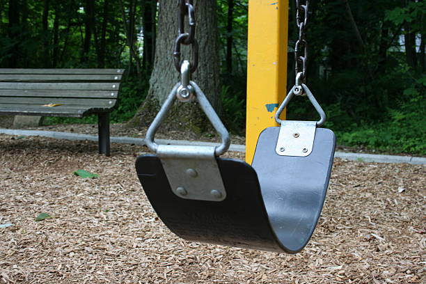 The Empty Swing stock photo