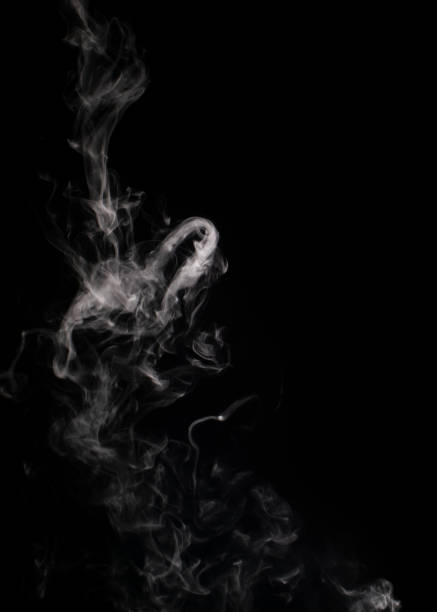 istock Descending stream of white smoke swirls 1442295023