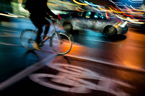 istock BLURRED MOTION: RIDING A BIKE AT NIGHT IN TORONTO 1442295251