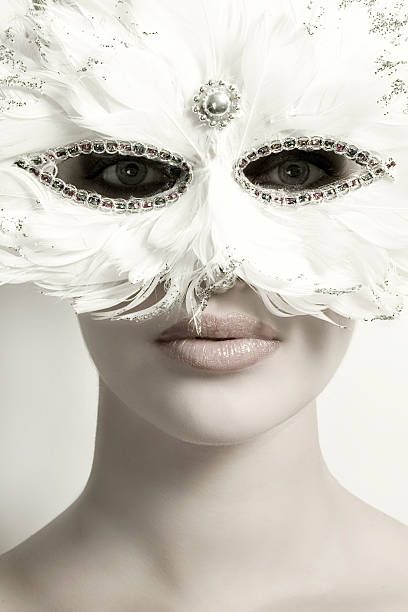 Woman with mask stock photo