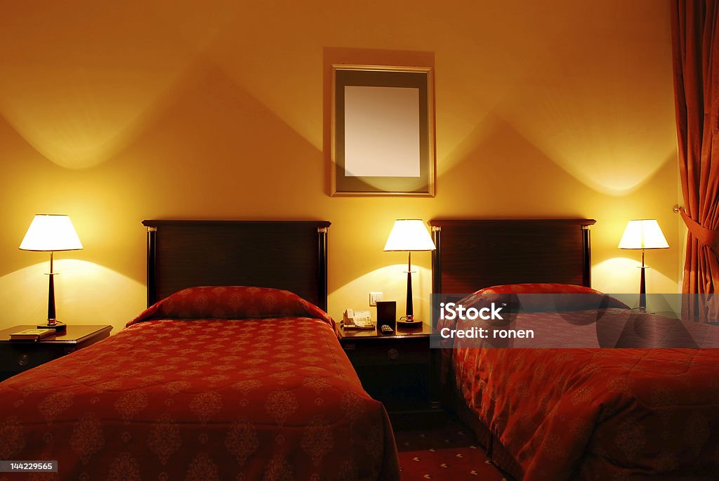 Schlafzimmer mit - Lizenzfrei Bedecken Stock-Foto