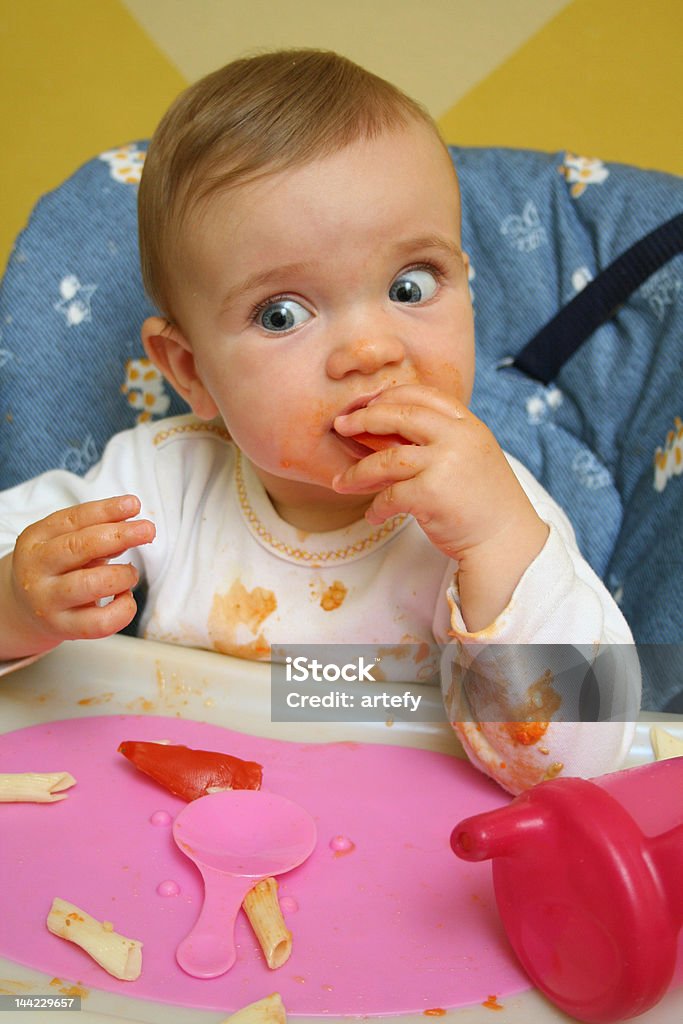 Baby's Mittagessen. - Lizenzfrei Auge Stock-Foto