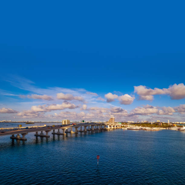 istock Biscayne Bay and McArthur Causeway bridge 1442296771
