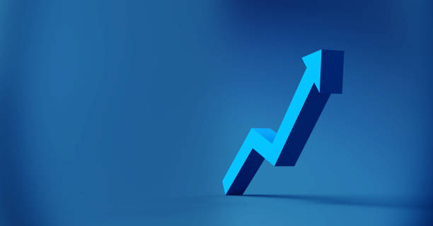 istock Growth arrow up and progress success business skill increase improvement graph 1442298473