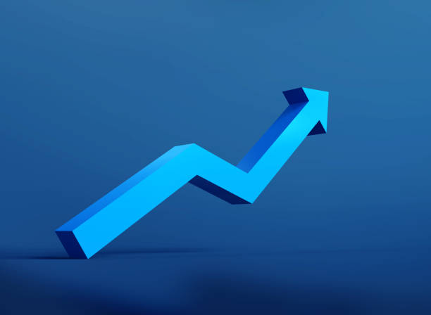 istock Growth arrow up and progress success business skill increase improvement graph 1442299732