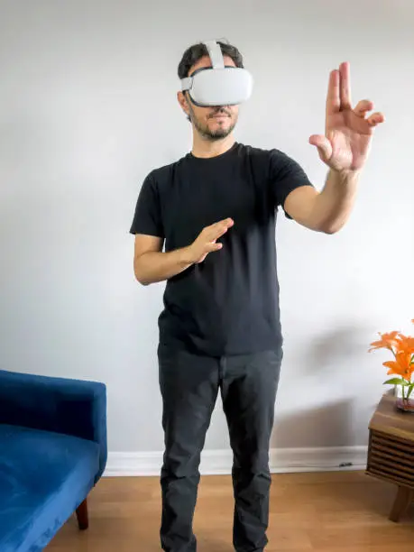 Photo of Playing with a VR headset